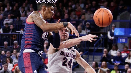 Petrusev leads No. 1 Gonzaga over Detroit Mercy 93-72