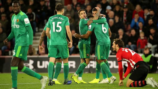 Struggling Southampton concedes late, draws Watford 1-1