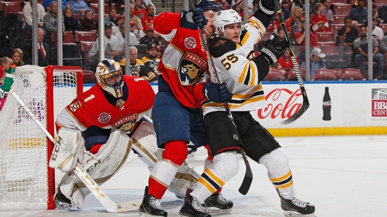 Luongo gets 77th shutout as Panthers blank Bruins 5-0