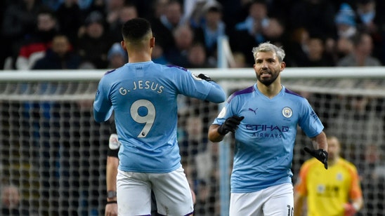 Aguero reaches 250 goal mark as City stumbles vs Palace