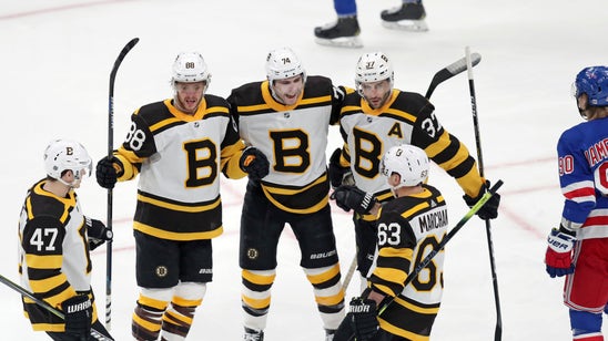 Pastrnak’s hat trick carries Bruins past Rangers 6-3