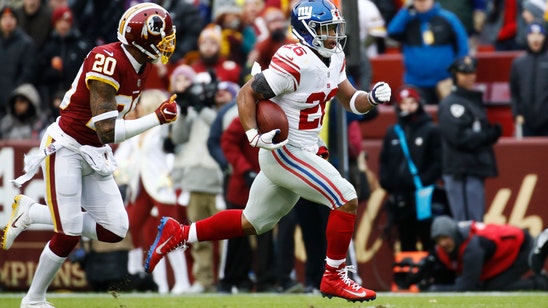 Barkley rushes for 170 yards, Giants rout Redskins 40-16