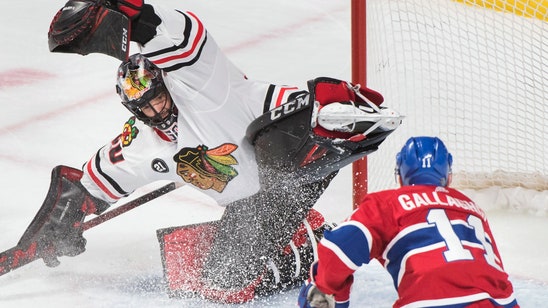 Crawford makes 48 saves in Blackhawks’ 2-0 win vs. Canadiens
