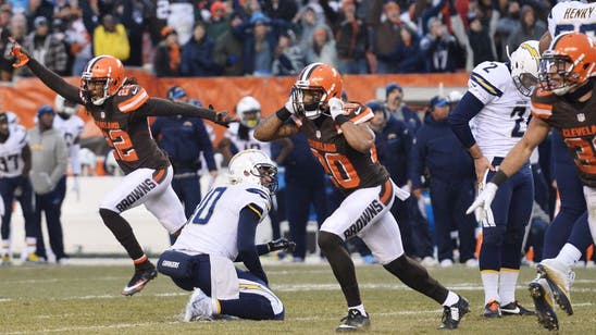 Cleveland Browns beat San Diego, 20-17, for first win of season