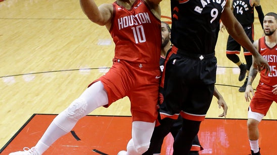 Harden scores 35 in Rockets’ 121-119 win over Raptors