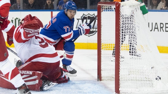 DeAngelo, Lundqvist lead Rangers to 5-1 win over Red Wings
