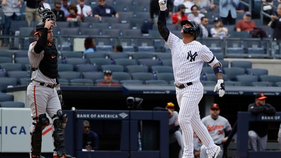 Torres hits 2 of Yanks’ 4 HRs, NY tops O’s 5-3 to open DH