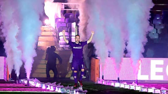 Around 12,000 pack Fiorentina's stadium to welcome Ribery