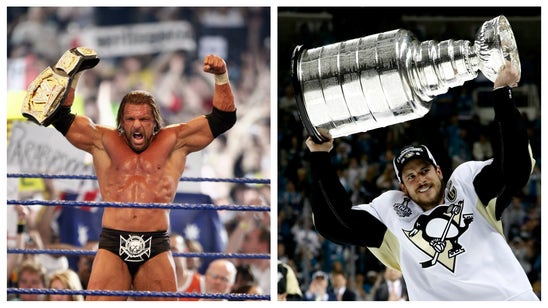 Triple H gives Pittsburgh Penguins a custom WWE championship belt