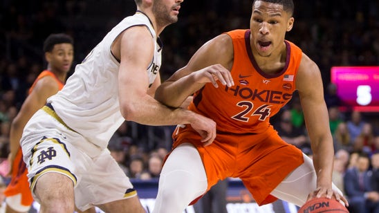 Blackshear powers No. 20 Virginia Tech past Notre Dame 67-59
