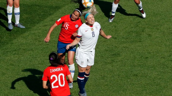Julie Ertz scores 1st World Cup goal with husband looking on