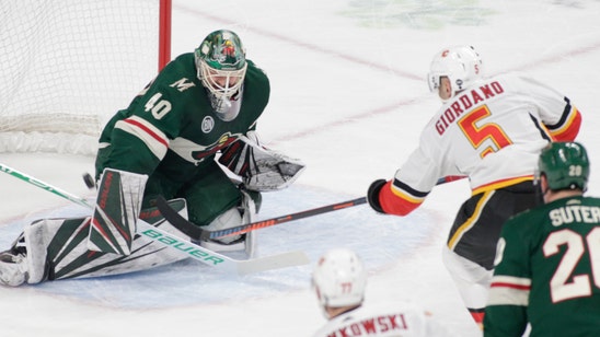 Tkachuk’s goal in 3rd gives Flames 2-1 win over Wild