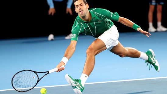 Djokovic cedes Australian Open set in 1st Rd; 1st since 2006