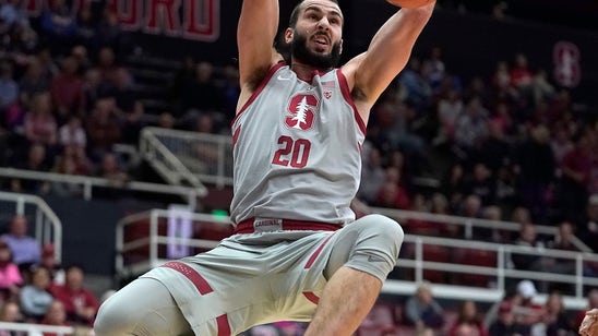 Sharma's double-double helps Stanford beat UCLA 104-80