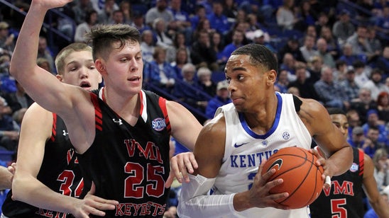 No. 10 Kentucky survives persistent VMI 92-82