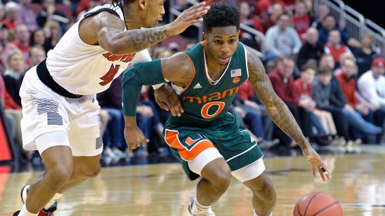 Louisville rallies to wear down Miami 90-73 in ACC play