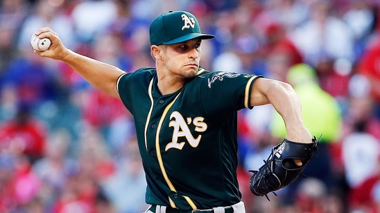 Athletics' Kendall Graveman no-hitting Rangers through six innings