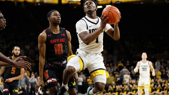 Wieskamp scores 26 points, Iowa routs No. 12 Maryland 67-49