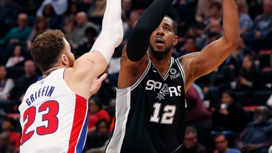Spurs beat Pistons 119-107; Popovich ties Sloan