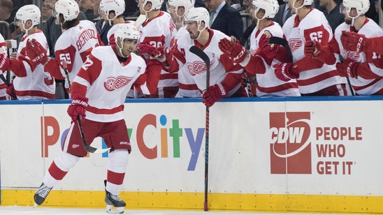 Athanasiou scores twice, Red Wings top Rangers 3-2