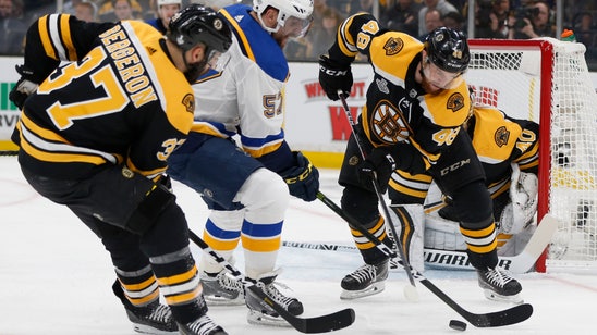 The Latest: Bergeron expected to play in Game 3 of Cup Final