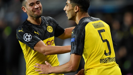 Dortmund tops Slavia Prague 2-0 in Champions League