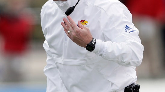 Kansas fires football coach Beaty with year left on contract