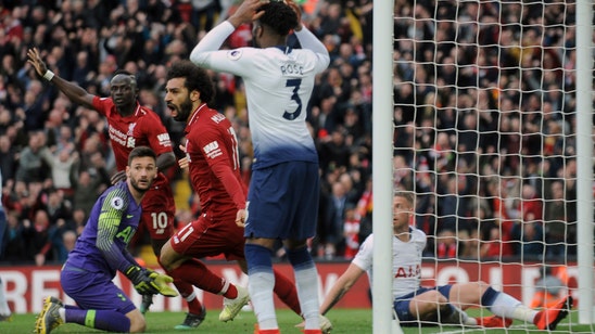 Liverpool back on top after Tottenham self-destructs at end