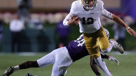 Book leads No. 3 Notre Dame over Northwestern, 31-21