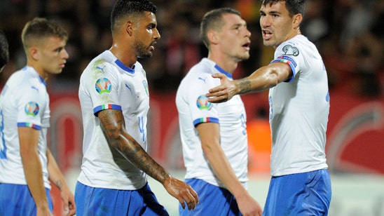 Italy struggles to beat 10-man Armenia 3-1 in Euro qualifier