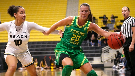 Ionescu leads No. 3 Oregon past LBSU with Kobe courtside