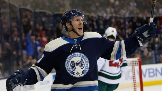 Nash notches goal and assist as Blue Jackets beat Wild 4-2