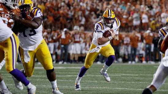 Burrow's 4 TD passes lead LSU over Texas 45-38