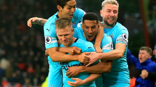 Newcastle earns 2-2 draw at Bournemouth with late equalizer