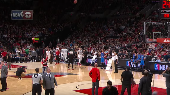 Blazers fan wins car with half-court shot just moments after Taj Gibson's miracle heave