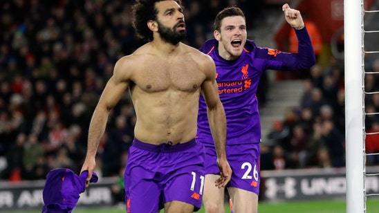 Salah ends goal drought, helps Liverpool back to top of EPL