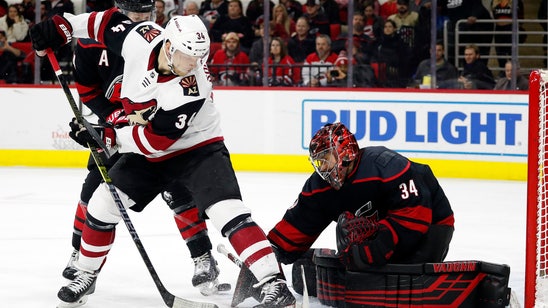 Hurricanes shut out Coyotes 3-0 as Mrazek makes 32 saves