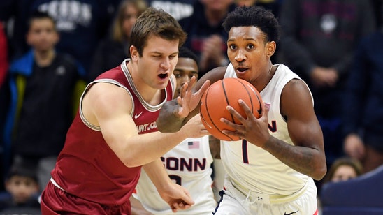 Saint Joseph’s holds off UConn 96-87 behind Daly’s 30 points