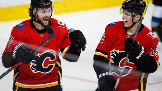 Giordano has 3 assists, Flames down Avalanche 5-3