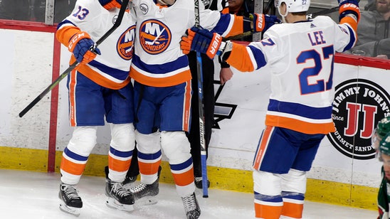 Nelson scores early in OT, Islanders beat Wild 3-2