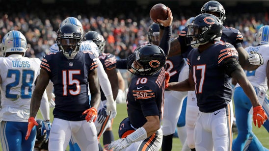 Trubisky throws 3 TDs, Bears beat Lions 34-22