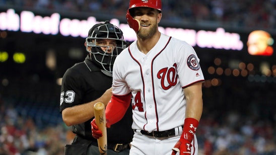 Nationals' Bryce Harper scratched with right knee soreness