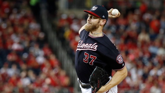 Strasburg Ks 12, Nats top Cards 8-1; 1 win from World Series