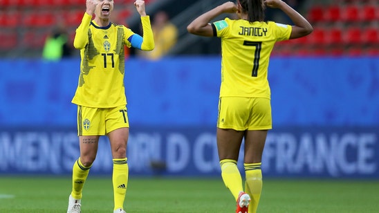 Sweden defeats newcomers Chile 2-0 after delay