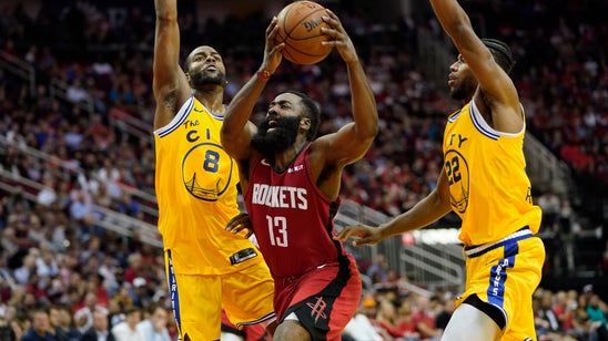 Harden has 36 points and 13 assists, Rockets rout Warriors