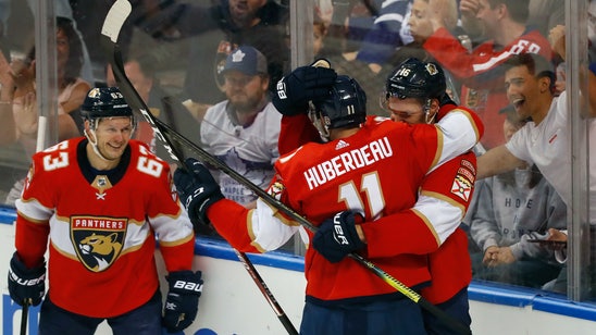 Huberdeau sets franchise points mark, Panthers over Leafs