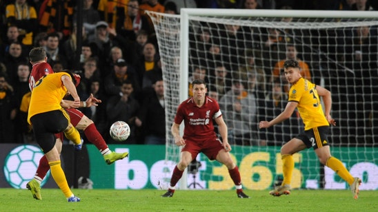 Makeshift Liverpool team loses to Wolves 2-1 in FA Cup