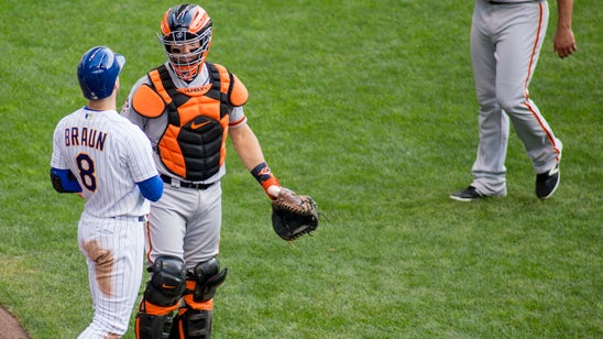 After Braun plunked, Schoop’s slam lifts Brewers over Giants