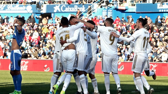 Varane helps Real Madrid win 3-0 at Getafe