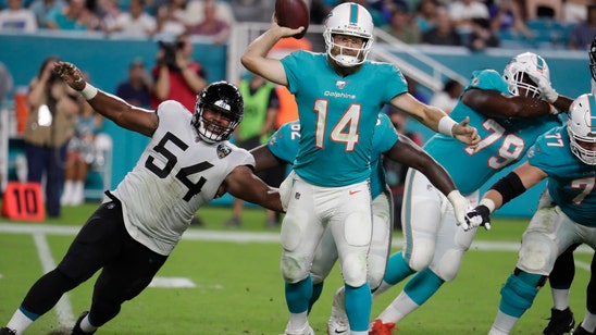 Rosen leads 99-yard TD drive in Dolphins' win over Jaguars